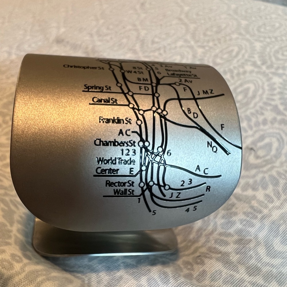 NY CITY train stations cuff bracelet